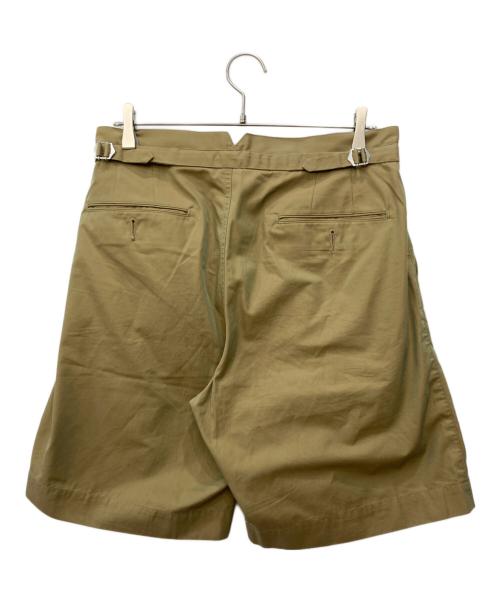 AURALEE（オーラリー）AURALEE (オーラリー) Finx Chambray Gabardine Wide Shorts ブラウン サイズ:4の古着・服飾アイテム