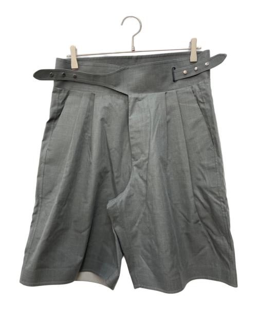 DESCENTE PAUSE（デサントポーズ）DESCENTE PAUSE (デサントポーズ) WOOL MIX 2.5L GURKHA SHORTS グレー サイズ:Lの古着・服飾アイテム