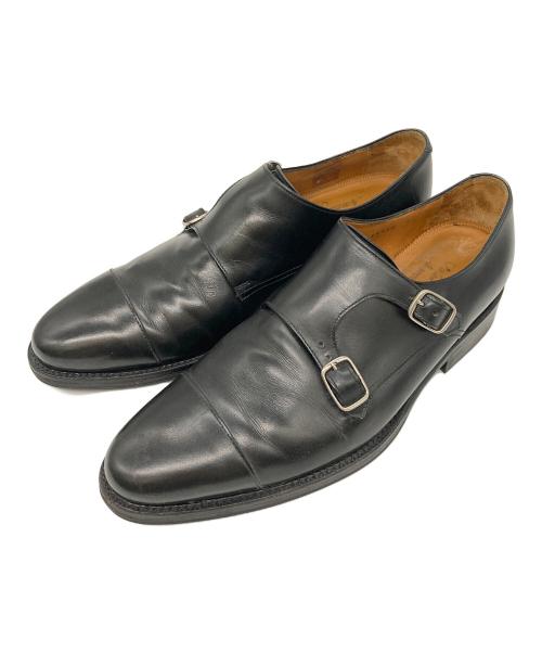 Jalan Sriwijaya（ジャランスリウァヤ）Jalan Sriwijaya (ジャランスリウァヤ) ダブルモンクストラップシューズ ブラック サイズ:SIZE 7の古着・服飾アイテム