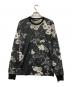 DOLCE & GABBANA（ドルチェ＆ガッバーナ）の古着「花柄プリントロングスリーブカットソー」｜ブラック