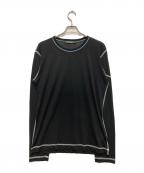 DOLCE & GABBANAドルチェ＆ガッバーナ）の古着「シアーロングスリーブカットソー」｜ブラック