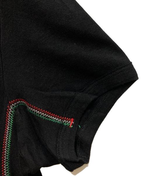 DOLCE & GABBANA（ドルチェ＆ガッバーナ）DOLCE & GABBANA (ドルチェ＆ガッバーナ) ロゴワッペンVネックTシャツ ブラック サイズ:50の古着・服飾アイテム