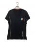 DOLCE & GABBANA（ドルチェ＆ガッバーナ）の古着「ロゴワッペンVネックTシャツ」｜ブラック