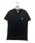 DOLCE & GABBANA（ドルチェ＆ガッバーナ）の古着「ロゴワッペンVネックTシャツ」｜ブラック