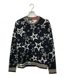 DOLCE & GABBANA（ドルチェ＆ガッバーナ）の古着「スターグラフィックデザインニット」｜ブラック