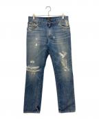 DOLCE & GABBANAドルチェ＆ガッバーナ）の古着「リペア加工ジーンズ」｜インディゴ