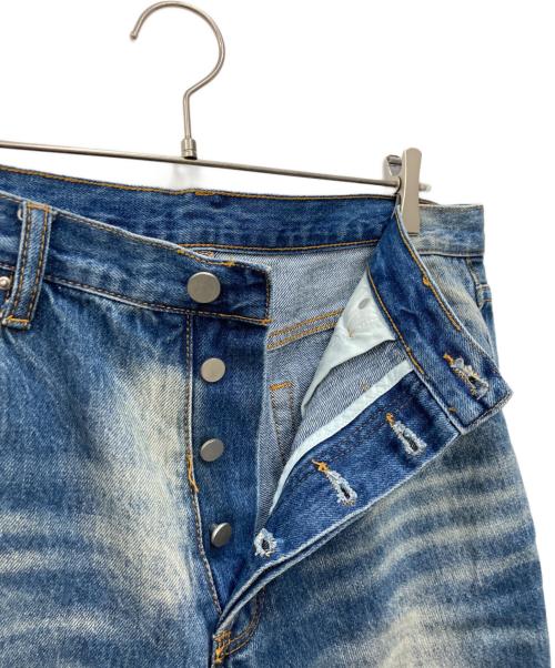 mnml（ミニマル）mnml (ミニマル) ドッキングフレアデニムパンツ インディゴ サイズ:32の古着・服飾アイテム