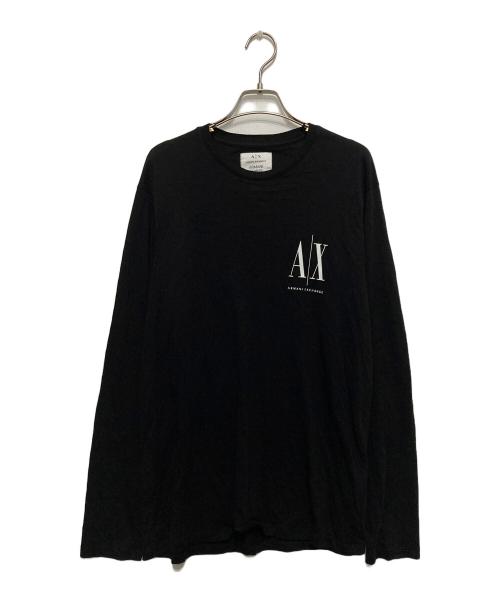 ARMANI EXCHANGE（アルマーニ エクスチェンジ）ARMANI EXCHANGE (アルマーニ エクスチェンジ) ロングスリーブカットソー ブラック サイズ:SIZE Lの古着・服飾アイテム