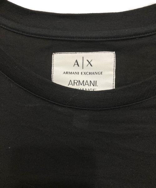 ARMANI EXCHANGE（アルマーニ エクスチェンジ）ARMANI EXCHANGE (アルマーニ エクスチェンジ) ロングスリーブカットソー ブラック サイズ:SIZE Lの古着・服飾アイテム