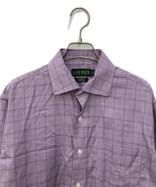 LAUREN RALPH LAUREN（ローレンラルフローレン）LAUREN RALPH LAUREN (ローレンラルフローレン) ドレスシャツ パープル サイズ:151/2の古着・服飾アイテム