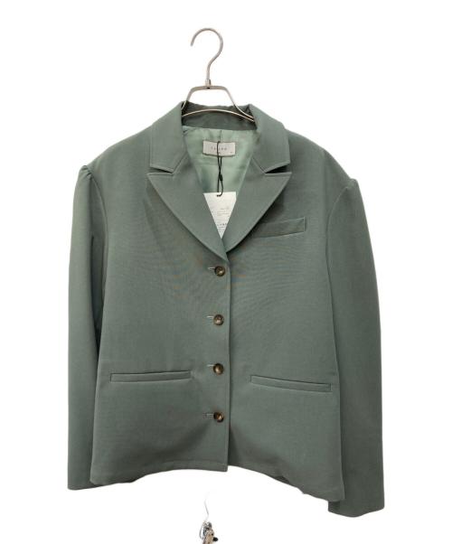 taupe（トープ）TAUPE (トープ) ドロップパフスリーブジャケット グリーン サイズ:3 未使用品の古着・服飾アイテム