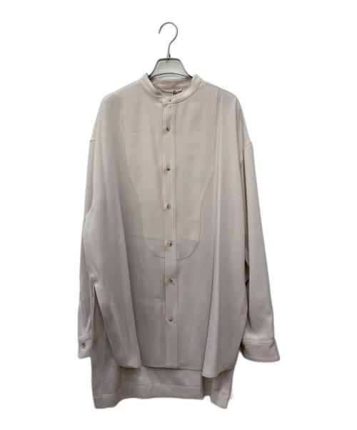 taupe（トープ）taupe (トープ) ジョーゼットディープスリットザムシャツ ベージュ サイズ:2 未使用品の古着・服飾アイテム