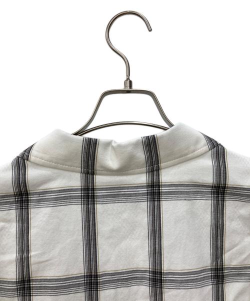 taupe（トープ）TAUPE (トープ) リネンチェックハーフスリーブジャケット アイボリー サイズ:1 未使用品の古着・服飾アイテム