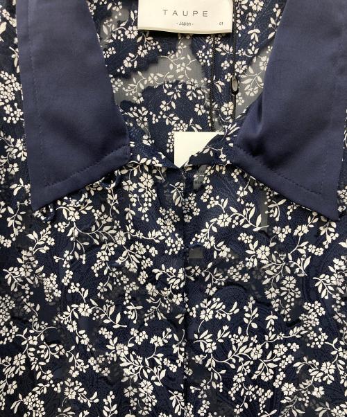 taupe（トープ）TAUPE (トープ) シフォンJQシアーブラウス ネイビー サイズ:SIZE 1 未使用品の古着・服飾アイテム