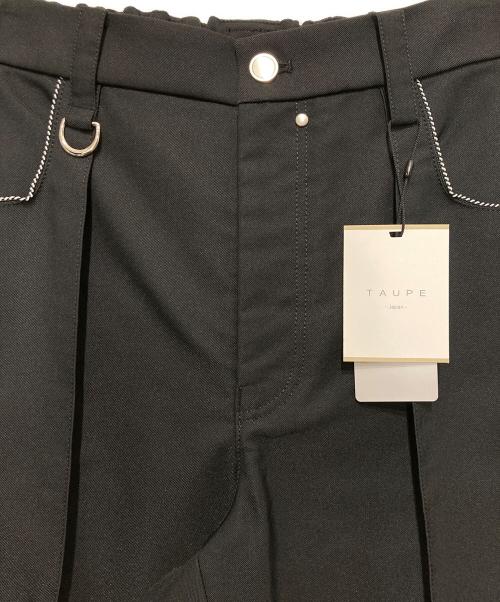 taupe（トープ）TAUPE (トープ) ハンプシーギャバLポケサイドラインパンツ ブラック サイズ:SIZE 3 未使用品の古着・服飾アイテム