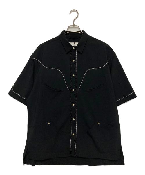 taupe（トープ）TAUPE (トープ) TWトロピカルウェスタンS/Sシャツ ブラック サイズ:SIZE 3 未使用品の古着・服飾アイテム