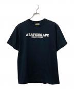 A BATHING APEア ベイシング エイプ）の古着「ロゴプリントTシャツ」｜ブラック
