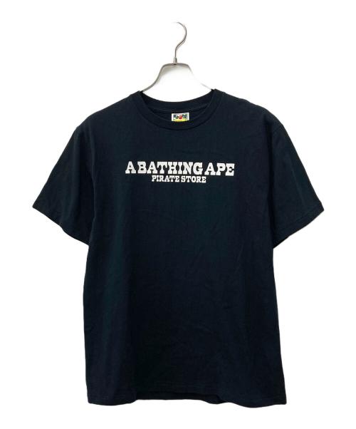 A BATHING APE（ア ベイシング エイプ）A BATHING APE (ア ベイシング エイプ) ロゴプリントTシャツ ブラック サイズ:Lの古着・服飾アイテム