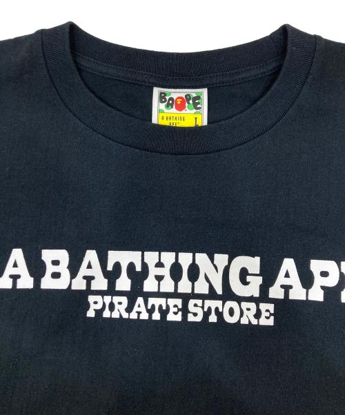 A BATHING APE（ア ベイシング エイプ）A BATHING APE (ア ベイシング エイプ) ロゴプリントTシャツ ブラック サイズ:Lの古着・服飾アイテム