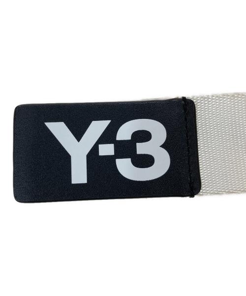 Y-3（ワイスリー）Y-3 (ワイスリー) YOHJI YAMAMOTO (ヨウジヤマモト) ロゴベルト ホワイト サイズ:Lの古着・服飾アイテム
