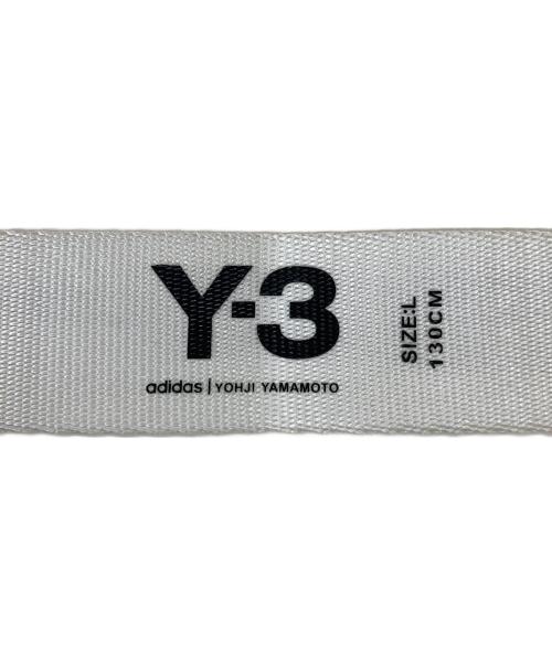 Y-3（ワイスリー）Y-3 (ワイスリー) YOHJI YAMAMOTO (ヨウジヤマモト) ロゴベルト ホワイト サイズ:Lの古着・服飾アイテム