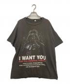 CHANGESチェンジズ）の古着「アンクル・サム パロディ キャラ Tシャツ」｜グレー