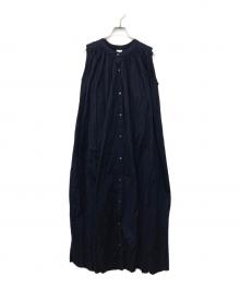 URBAN RESEARCH DOORS（アーバンリサーチドアーズ）の古着「コットンボイルノースリーブワンピース」｜ネイビー
