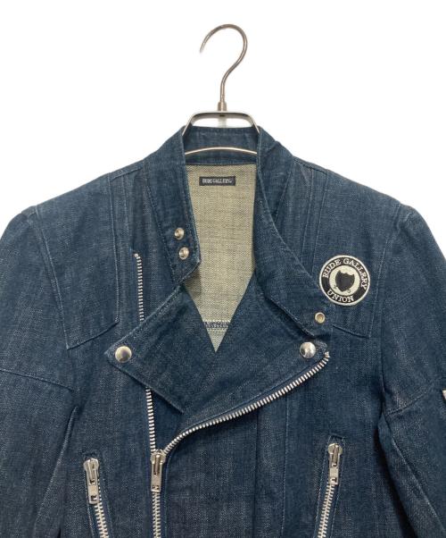 RUDE GALLERY（ルードギャラリー）RUDE GALLERY (ルードギャラリー) ダブルライダースデニムジャケット インディゴ サイズ:Mの古着・服飾アイテム