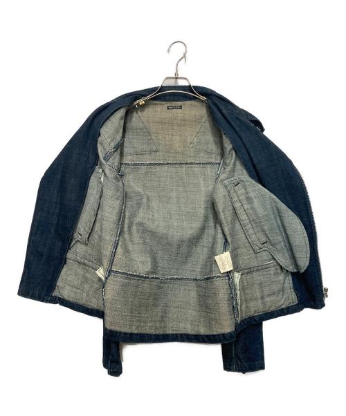 RUDE GALLERY（ルードギャラリー）RUDE GALLERY (ルードギャラリー) ダブルライダースデニムジャケット インディゴ サイズ:Mの古着・服飾アイテム