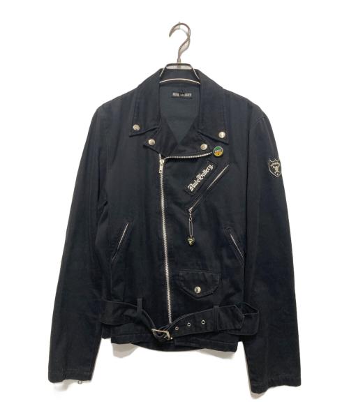 RUDE GALLERY（ルードギャラリー）RUDE GALLERY (ルードギャラリー) ダブルライダースジャケット ブラック サイズ:Mの古着・服飾アイテム
