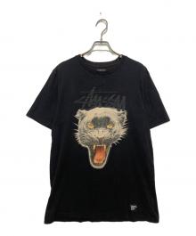 stussy（ステューシー）の古着「プリントTシャツ」｜ブラック