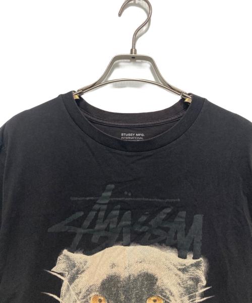 stussy（ステューシー）stussy (ステューシー) プリントTシャツ ブラック サイズ:Lの古着・服飾アイテム