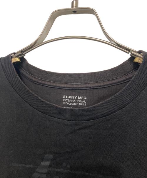 stussy（ステューシー）stussy (ステューシー) プリントTシャツ ブラック サイズ:Lの古着・服飾アイテム