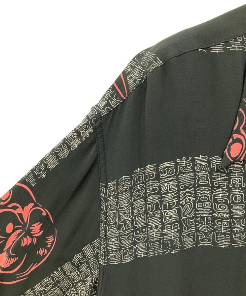 Sun Surf（サンサーフ）Sun Surf (サンサーフ) NOH-MEN 能面 レーヨンアロハシャツ ブラック サイズ:Ｍの古着・服飾アイテム