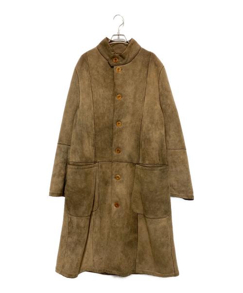 ARMANI COLLEZIONI（アルマーニ コレツィオーニ）ARMANI COLLEZIONI (アルマーニ コレツィオーニ) ムートンコート ベージュ サイズ:SIZE 52の古着・服飾アイテム