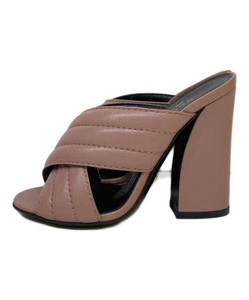 GUCCI（グッチ）GUCCI (グッチ) ツイストトヒールサンダル ピンク サイズ:SIZE 22cmの古着・服飾アイテム