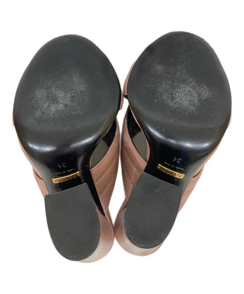 GUCCI（グッチ）GUCCI (グッチ) ツイストトヒールサンダル ピンク サイズ:SIZE 22cmの古着・服飾アイテム