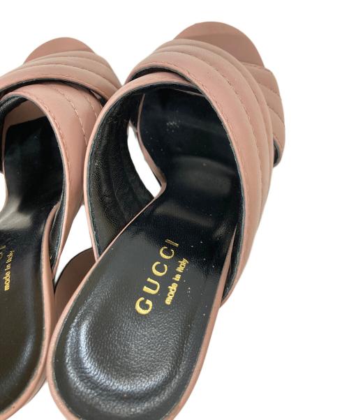 GUCCI（グッチ）GUCCI (グッチ) ツイストトヒールサンダル ピンク サイズ:SIZE 22cmの古着・服飾アイテム