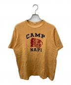 WAREHOUSEウエアハウス）の古着「プリントTシャツ」｜オレンジ