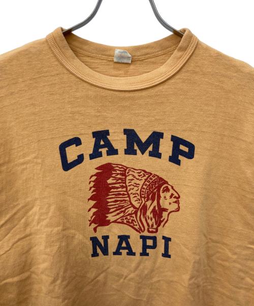 WAREHOUSE（ウエアハウス）WAREHOUSE (ウエアハウス) プリントTシャツ オレンジ サイズ:XLの古着・服飾アイテム