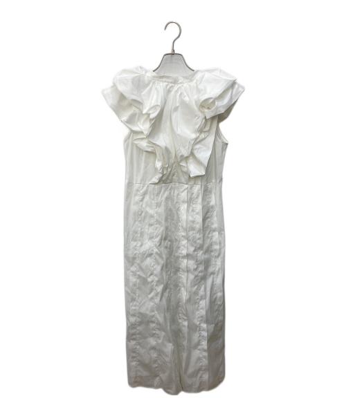 Snidel（スナイデル）Snidel (スナイデル) オーバーショルダーワンピース ホワイト サイズ:1の古着・服飾アイテム