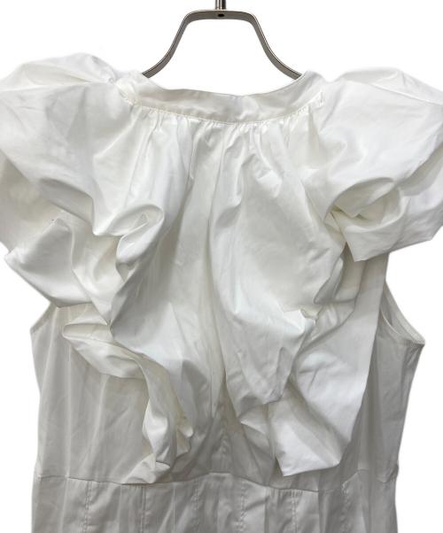 Snidel（スナイデル）Snidel (スナイデル) オーバーショルダーワンピース ホワイト サイズ:1の古着・服飾アイテム