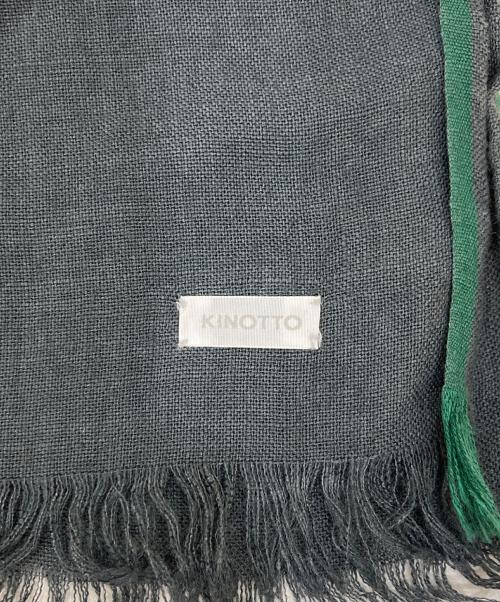 KINOTTO（キノット）kinotto (キノット) リネンガーゼストール グレーの古着・服飾アイテム