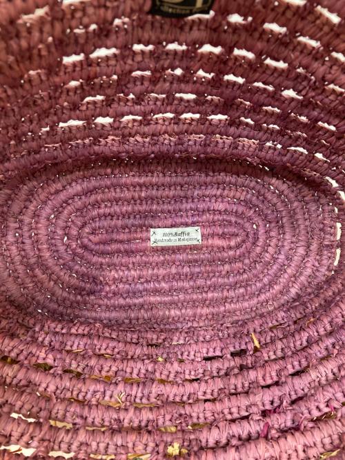 Sans-Arcidet（サン・アルシデ）Sans-Arcidet (サン・アルシデ) カゴバッグ ピンクの古着・服飾アイテム