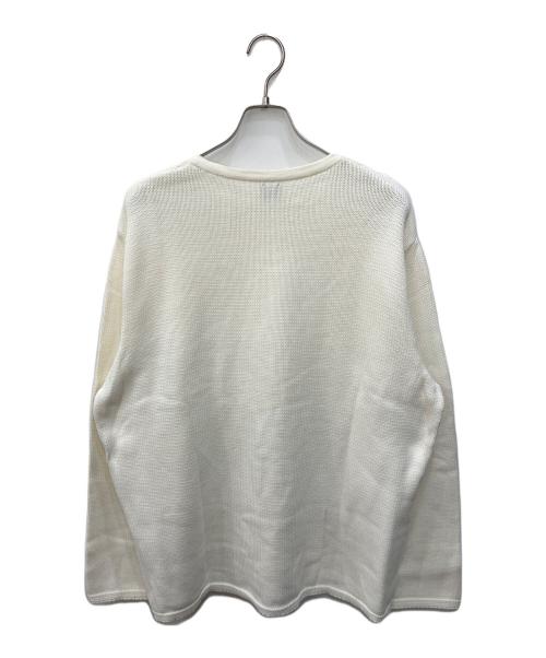 BOSS HUGO BOSS（ボス ヒューゴボス）BOSS HUGO BOSS (ボス ヒューゴボス) ケーブルデザインニット アイボリー サイズ:SIZE 54の古着・服飾アイテム