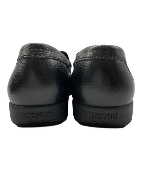 a.testoni（アテストーニ）a.testoni (アテストーニ) ビットローファー ブラック サイズ:7の古着・服飾アイテム