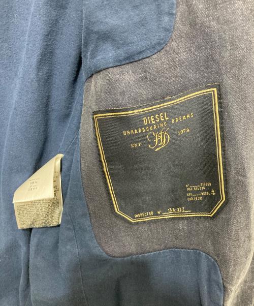 DIESEL（ディーゼル）DIESEL (ディーゼル) コーデュロイ切替ジャケット ネイビー サイズ:Mの古着・服飾アイテム