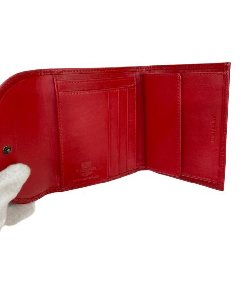 Whitehouse Cox（ホワイトハウスコックス）Whitehouse Cox (ホワイトハウスコックス) 3 FOLD WALLET レッドの古着・服飾アイテム