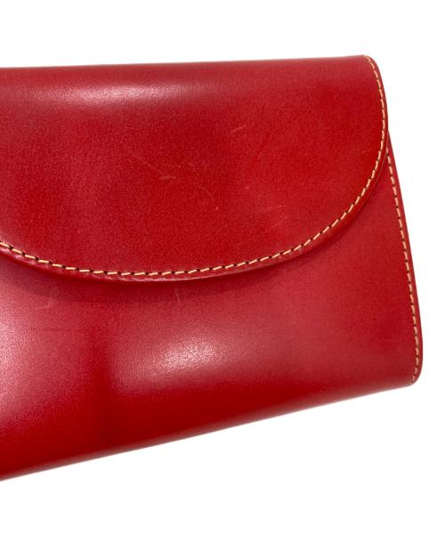 Whitehouse Cox（ホワイトハウスコックス）Whitehouse Cox (ホワイトハウスコックス) 3 FOLD WALLET レッドの古着・服飾アイテム