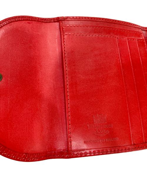 Whitehouse Cox（ホワイトハウスコックス）Whitehouse Cox (ホワイトハウスコックス) 3 FOLD WALLET レッドの古着・服飾アイテム